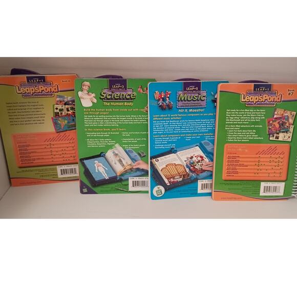 Leap Frog Leap Pad Learning System lot of 16 books and cartridges Works - Picture 5 of 9